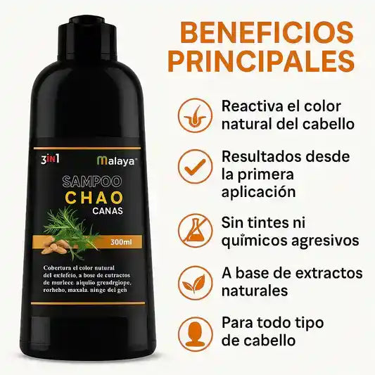 SHAMPOO CHAO  CANAS +TRATMIENTO 500ml