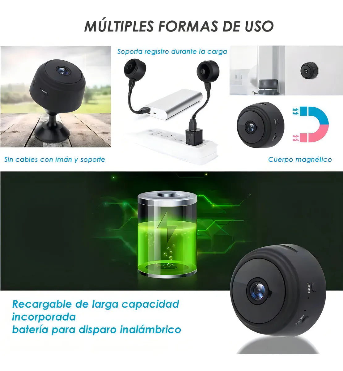 Camara Mini Espia Wifi de Seguridad A9