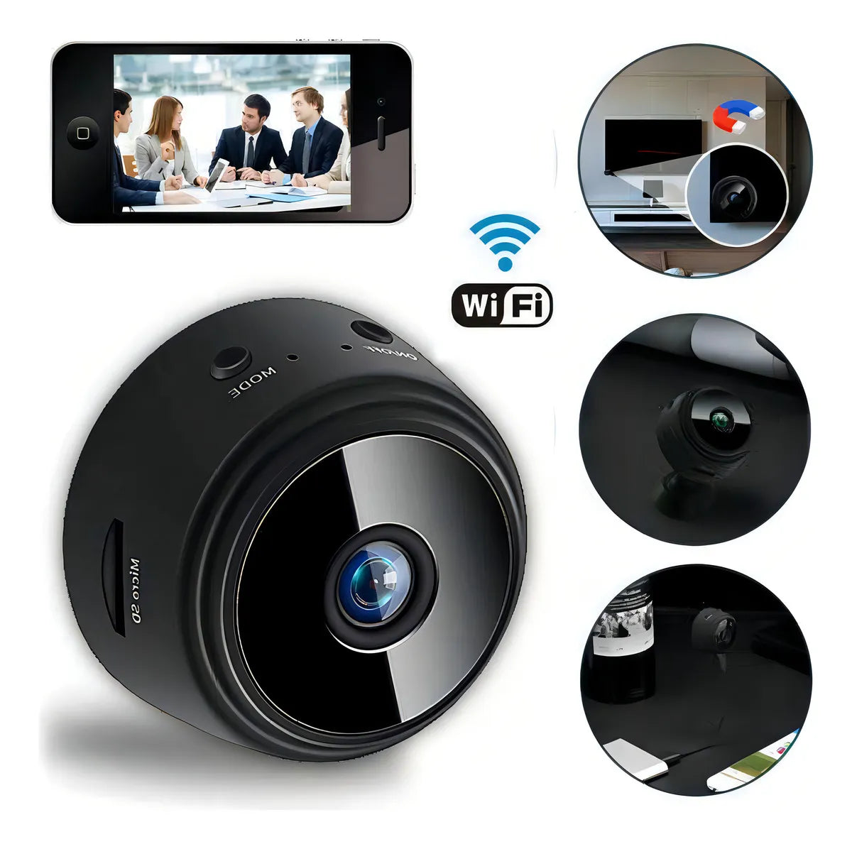 Camara Mini Espia Wifi de Seguridad A9